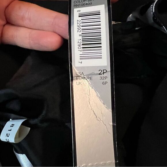 NWT! Tahari black short sleeve mini dress - Picture 10 of 14